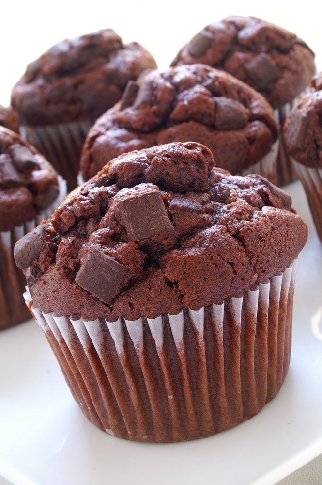 Double chocolate muffins